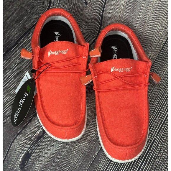 NWT Frogg Toggs Java Lace Up DriPore Gen 2 Women’s Red Shoes Loafers Size 10 - Picture 2 of 10